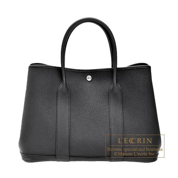 エルメス ガーデンパーティ36/PM ブラック ネゴンダ シルバー金具