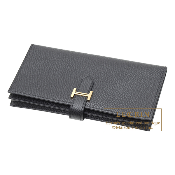 エルメス ベアンスフレ ブラック ヴォーエプソン ゴールド金具