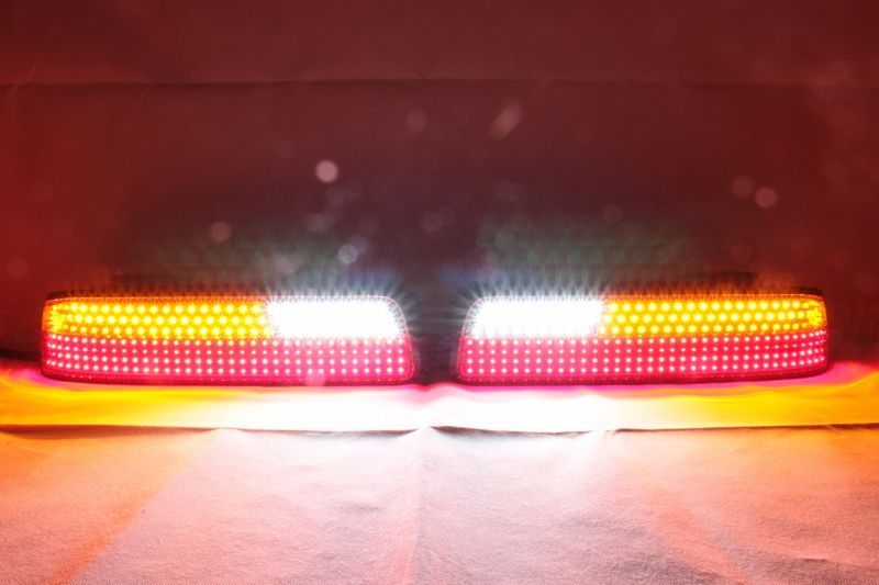S13 シルビア フルLEDテールランプ 新品社外テールランプ使用 W流星
