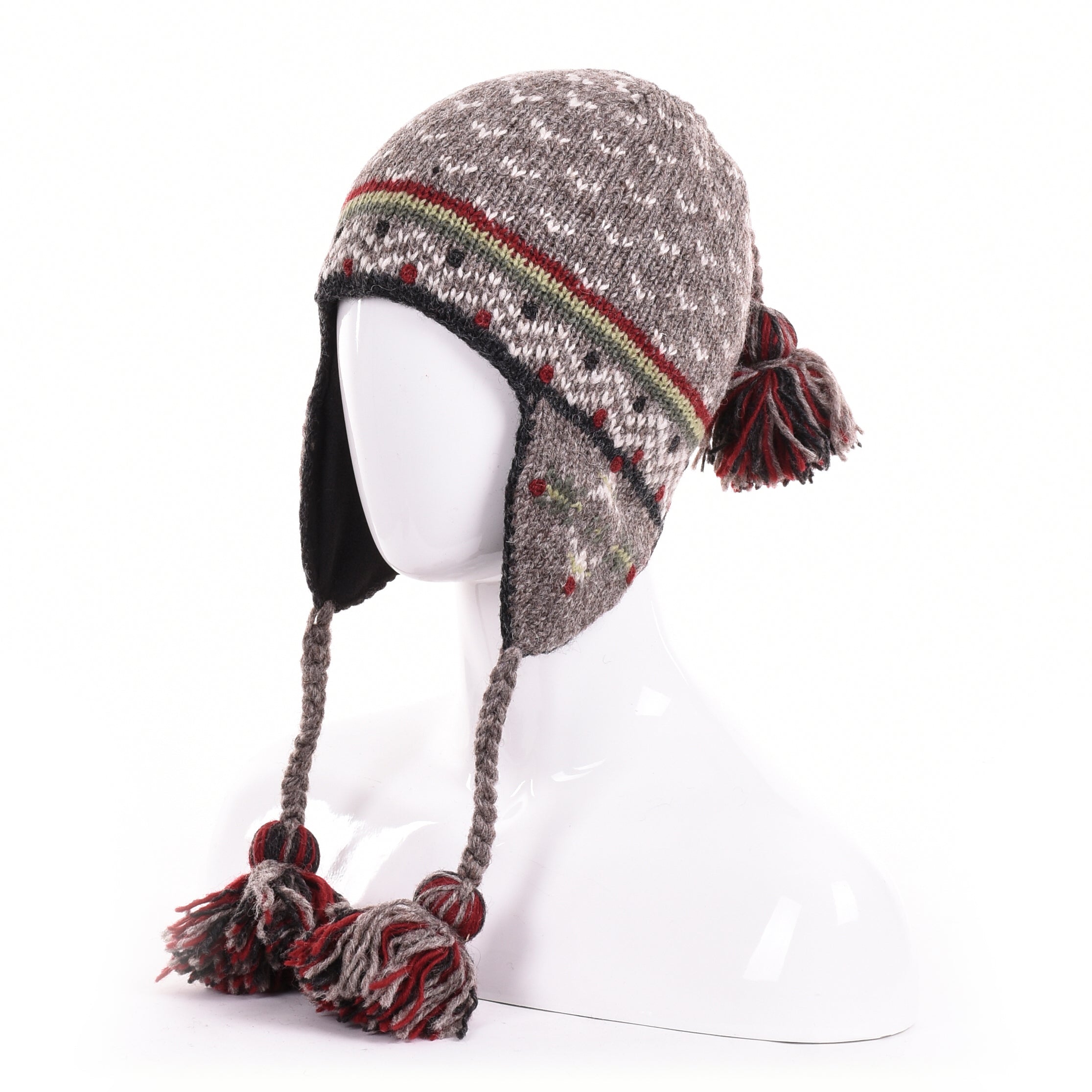 Helsinki Earflap Hat – Fleece-Lined, Nordic Design, 100% Wool