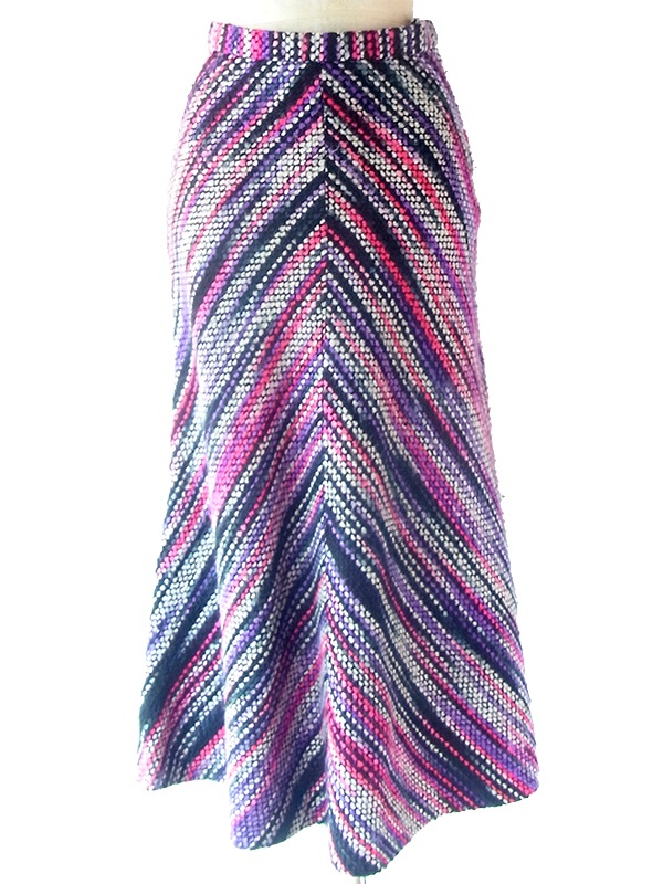 送料無料】フランス買い付け 60年代製 カラフル X ミックスツイード