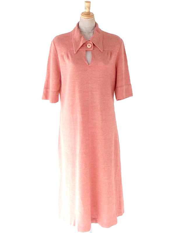 送料無料】フランス買い付け 60年代製 アプリコットピンク