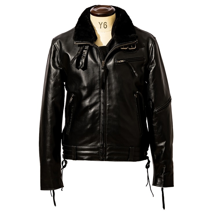 Liugoo Leathers 本革 高機能防寒仕様襟ボアハイネックシングル