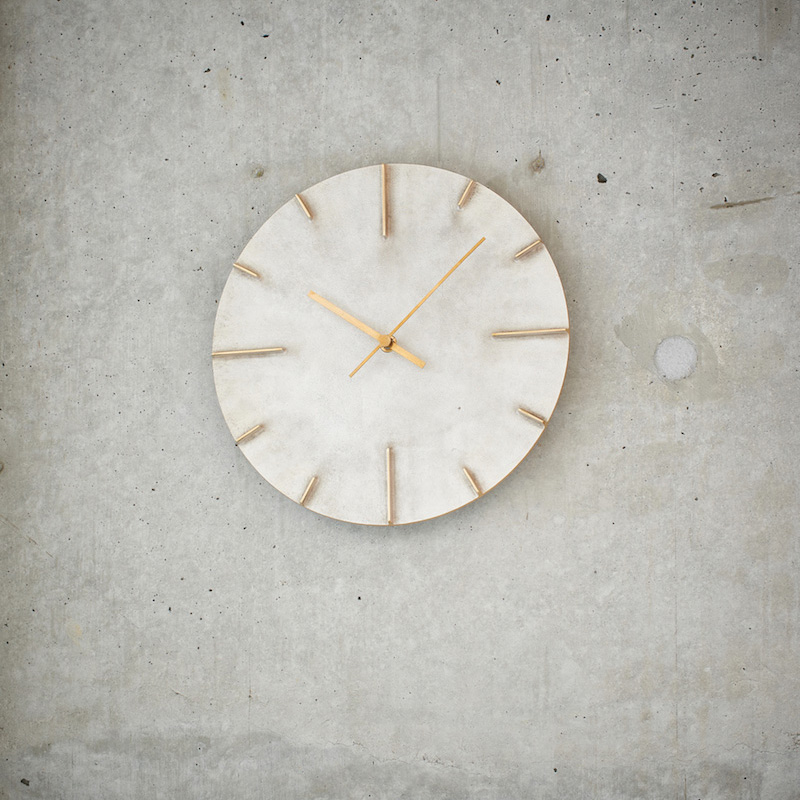 Lemnos（レムノス）Quaint ウォールクロック 斑紋純銀色 | LIVING