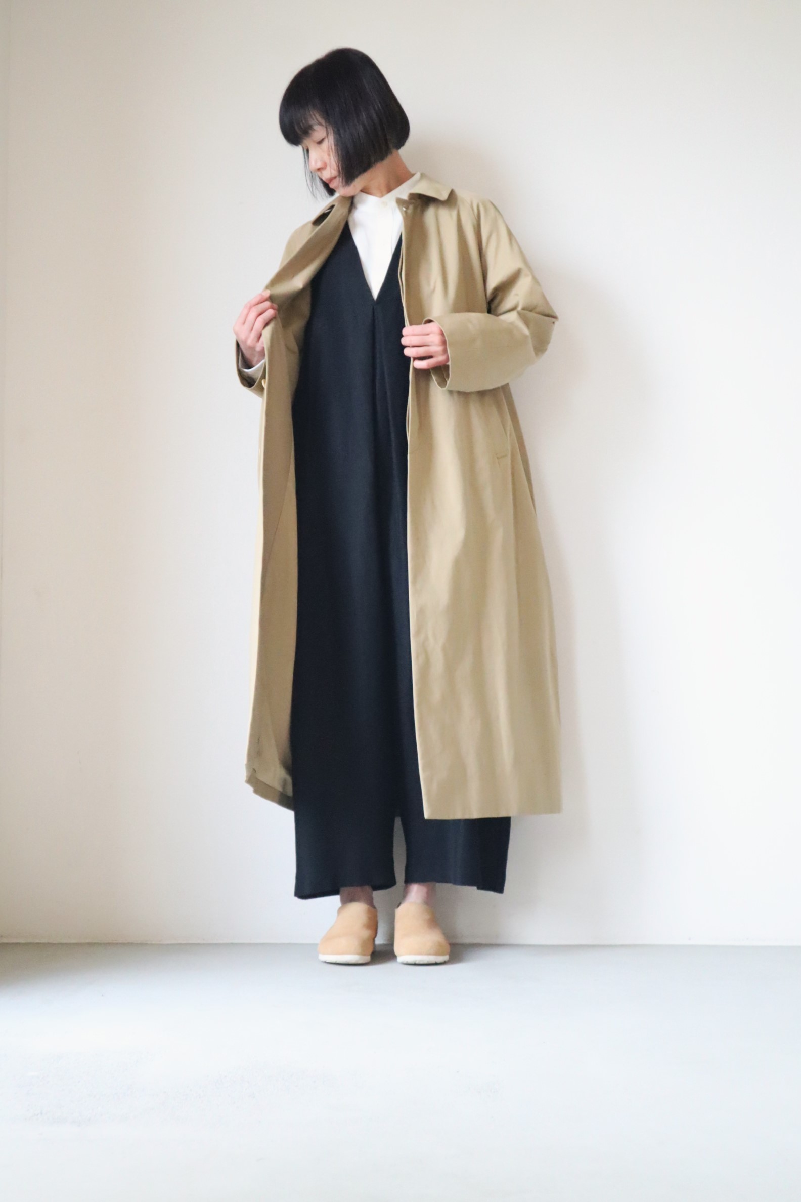 YAECA公式通販 ヤエカ正規取扱店 YAECA/ステンカラーコート ロング