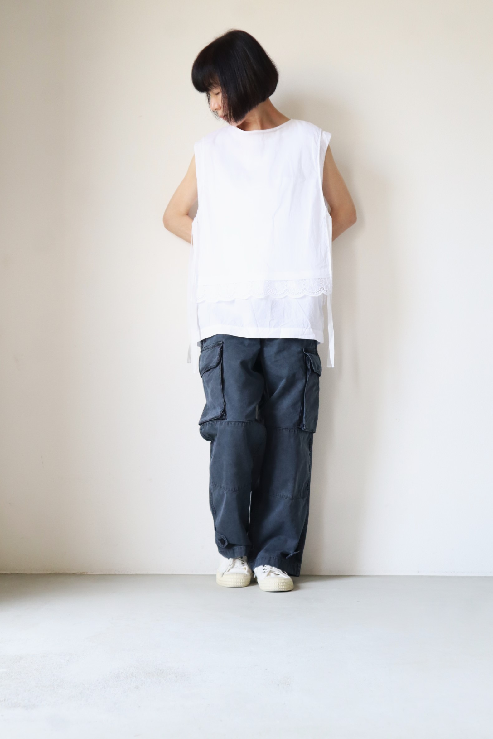 TOUJOURS公式通販 トゥジュ―正規取扱店 TOUJOURS/Hem Lace Dickey lien