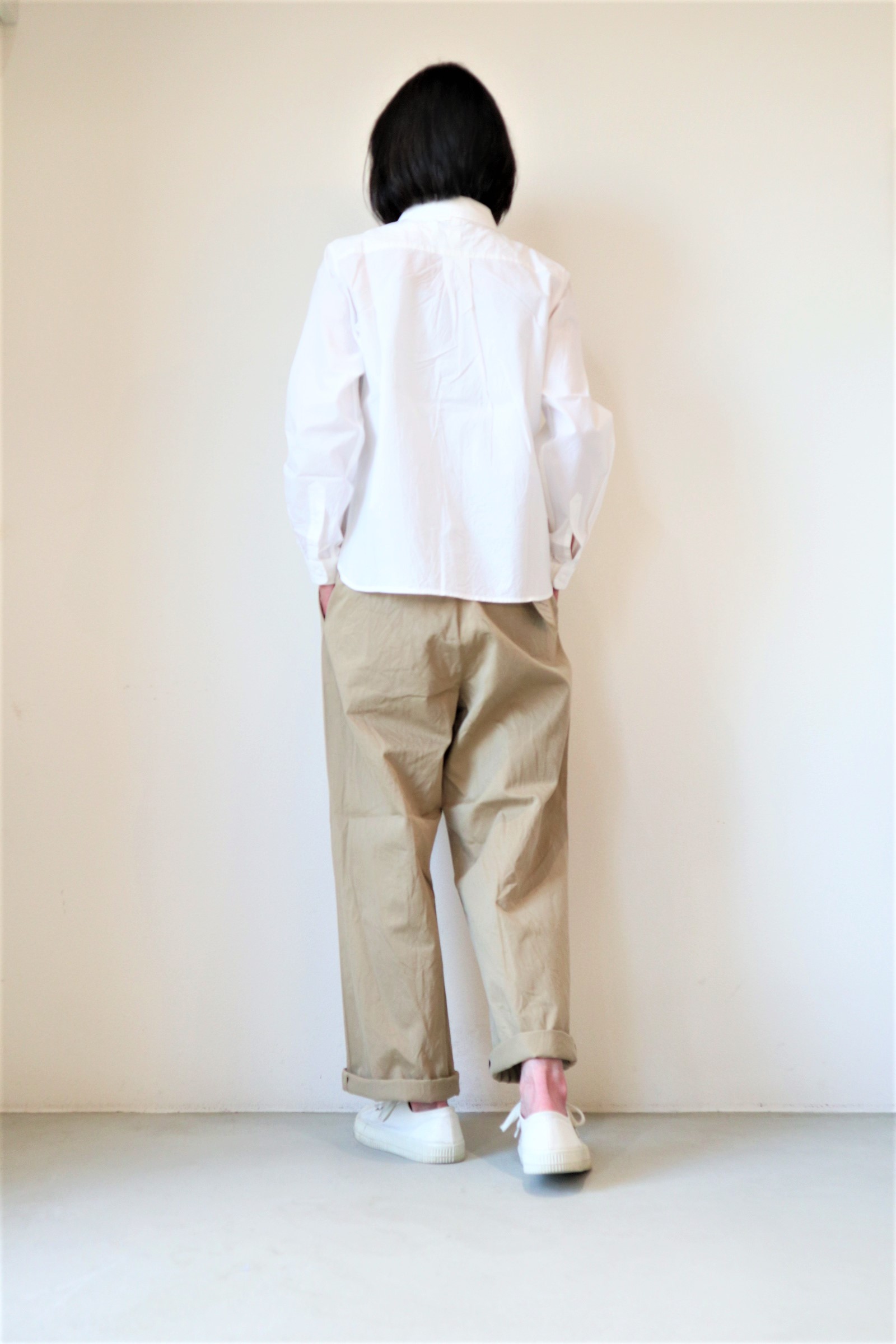 YAECA通販 ヤエカ通販 YAECA WOMEN/チノ タックストレート lien