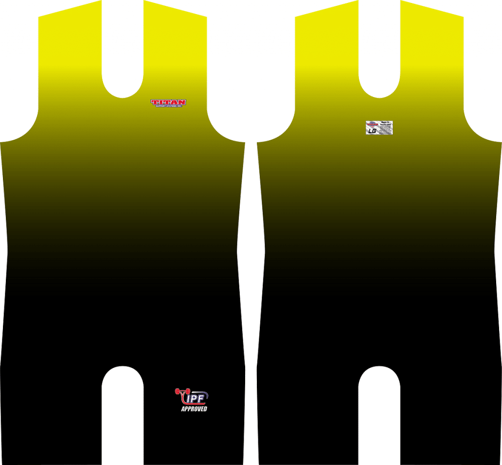 Titan Fade Triumph Powerlifting Singlet - Ombre Style, Legal in