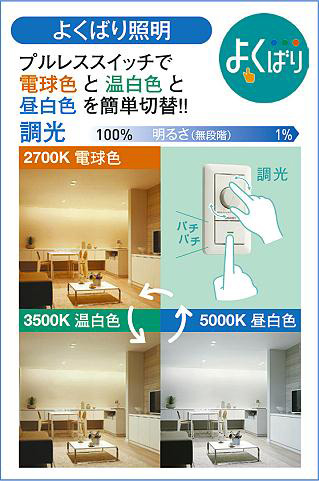 DAIKO 大光電機 色温度切替ダウンライト DDL-5286FWG | 商品紹介