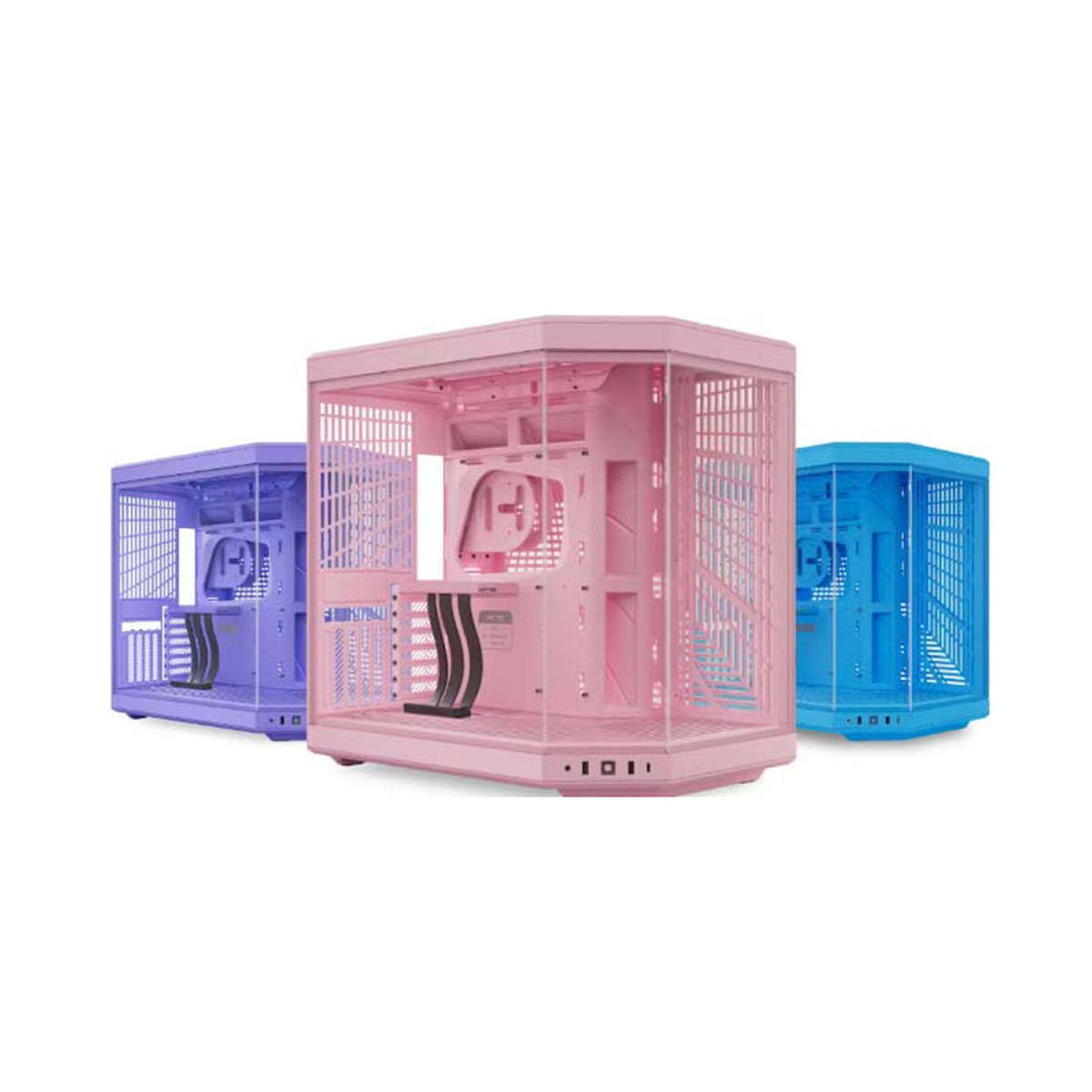 HYTE、柔らかでクリーミーなカラーリングのピラーレス式パノラマガラス