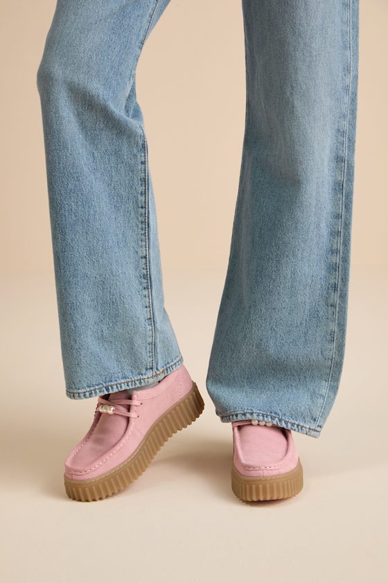 Clarks Torhill Bee Dusty Rose - Suede Leather Loafers - Loafers
