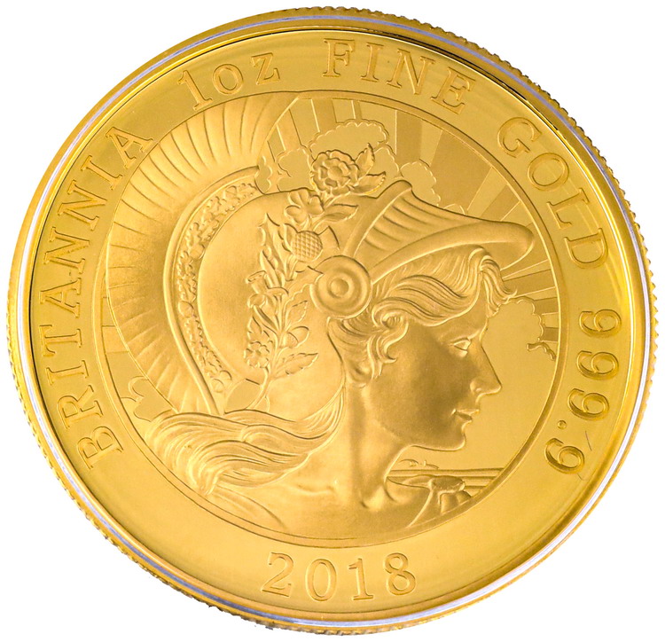 イギリス GREAT BRITAIN ブリタニア 2018年 100ポンド 1オンスoz