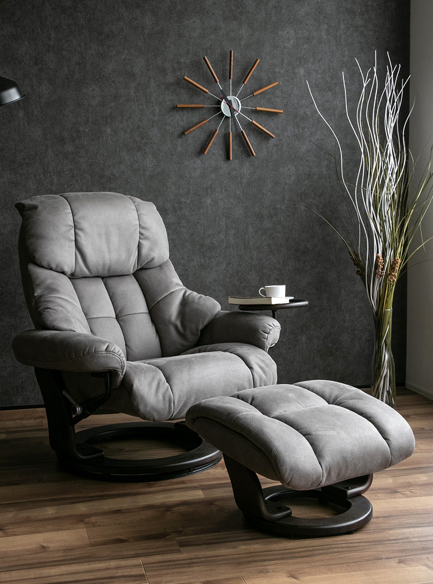 lushroom パーソナルチェア リクライニングチェア オットマン付き