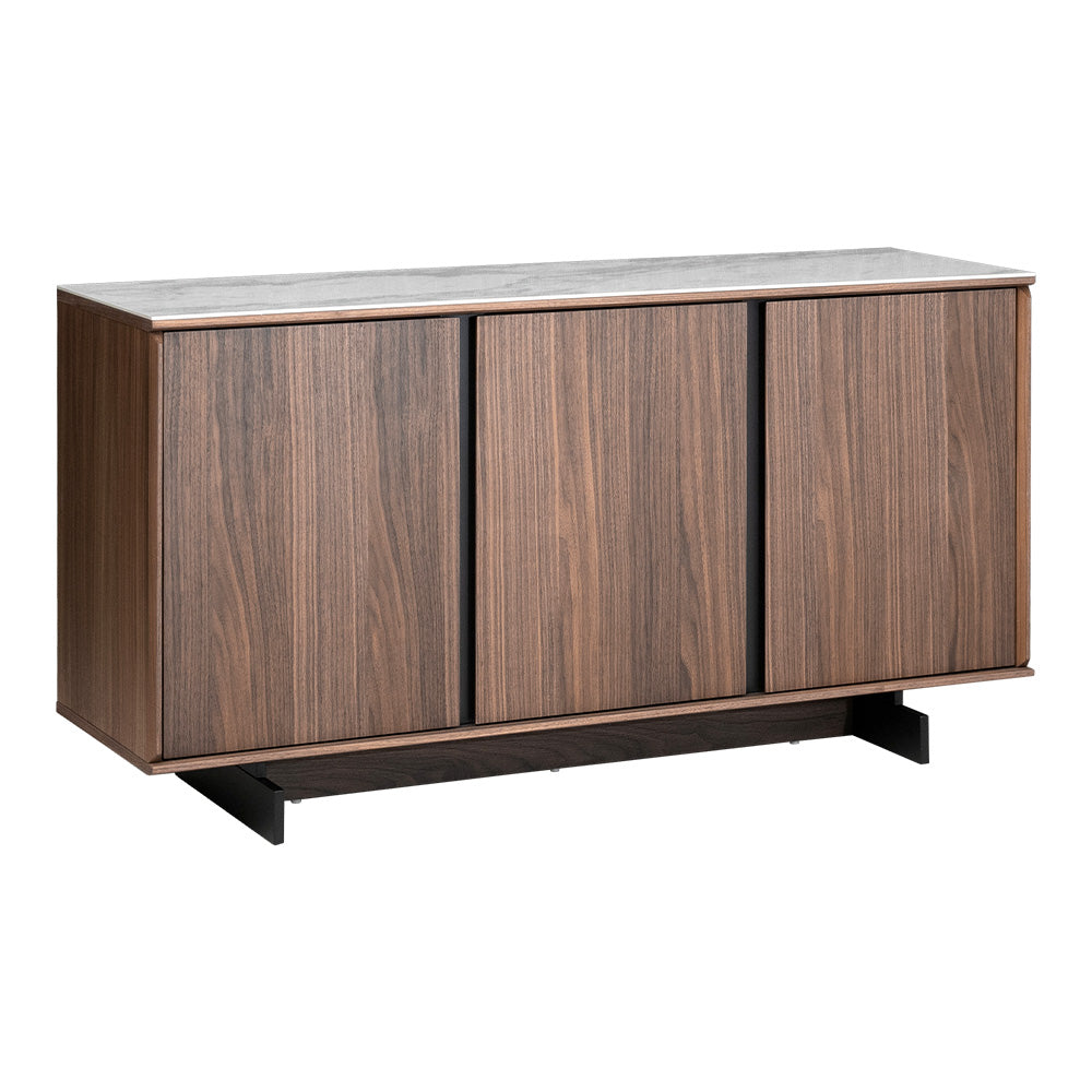 lushroom サイドボード キャビネット セラミック ウォールナット 突板