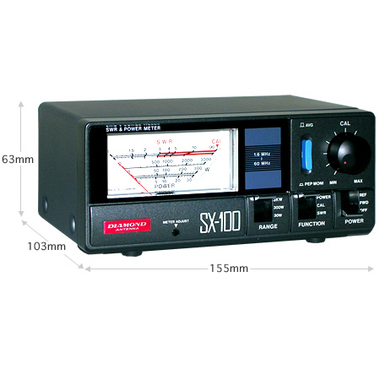 SX100 第一電波工業 1.6～60MHz 過形SWR・パワー計 むせんZONE25