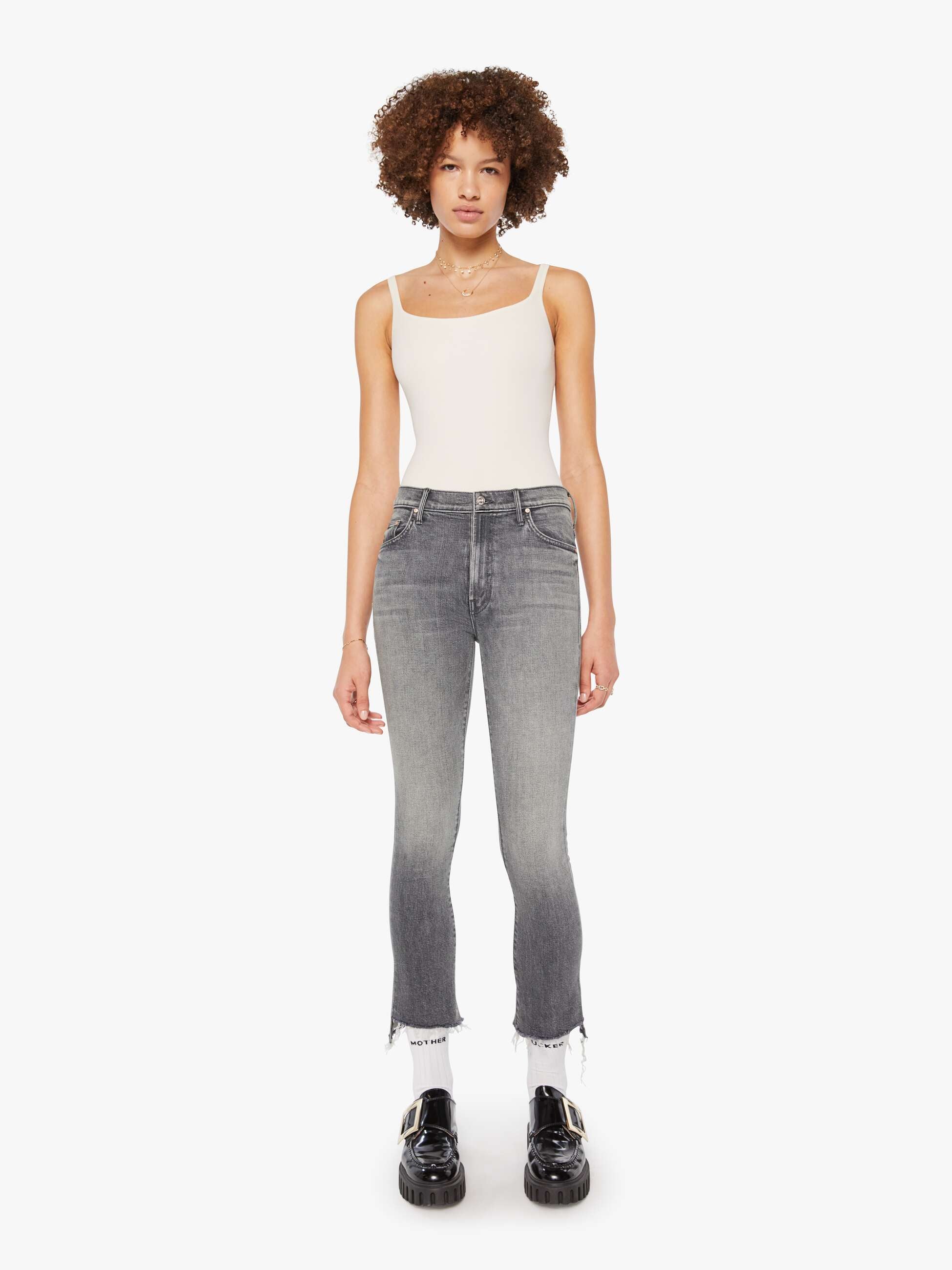 The Insider Crop Step Fray - Moshpit Memories | MOTHER DENIM