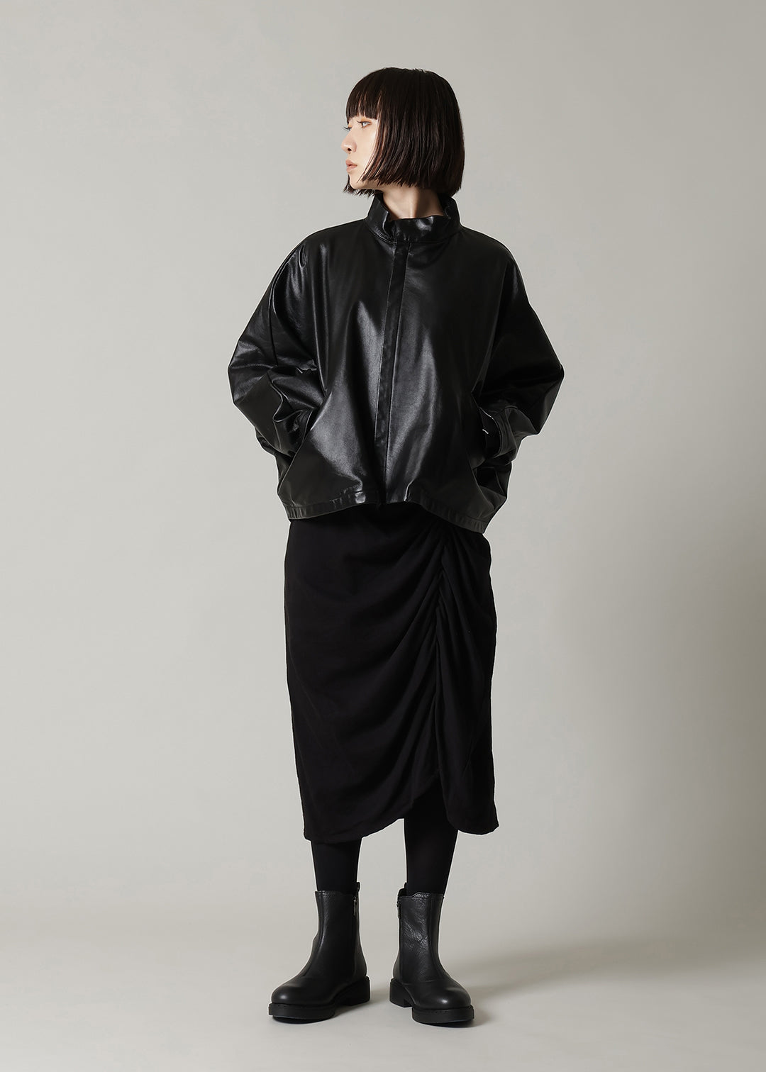 Matou Stand/C Leather Short Jacket – マザーハウス 公式サイト