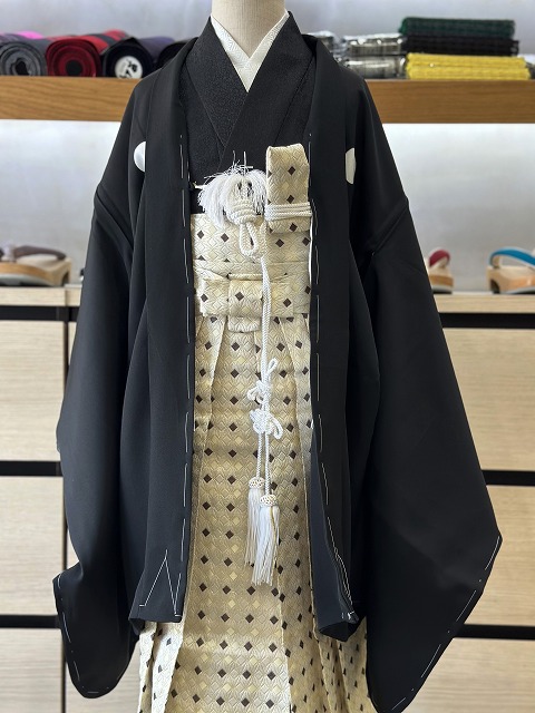 七五三 正絹 男の子四つ身羽織 3歳 5歳用 羽織 男児 キッズ 福岡市南