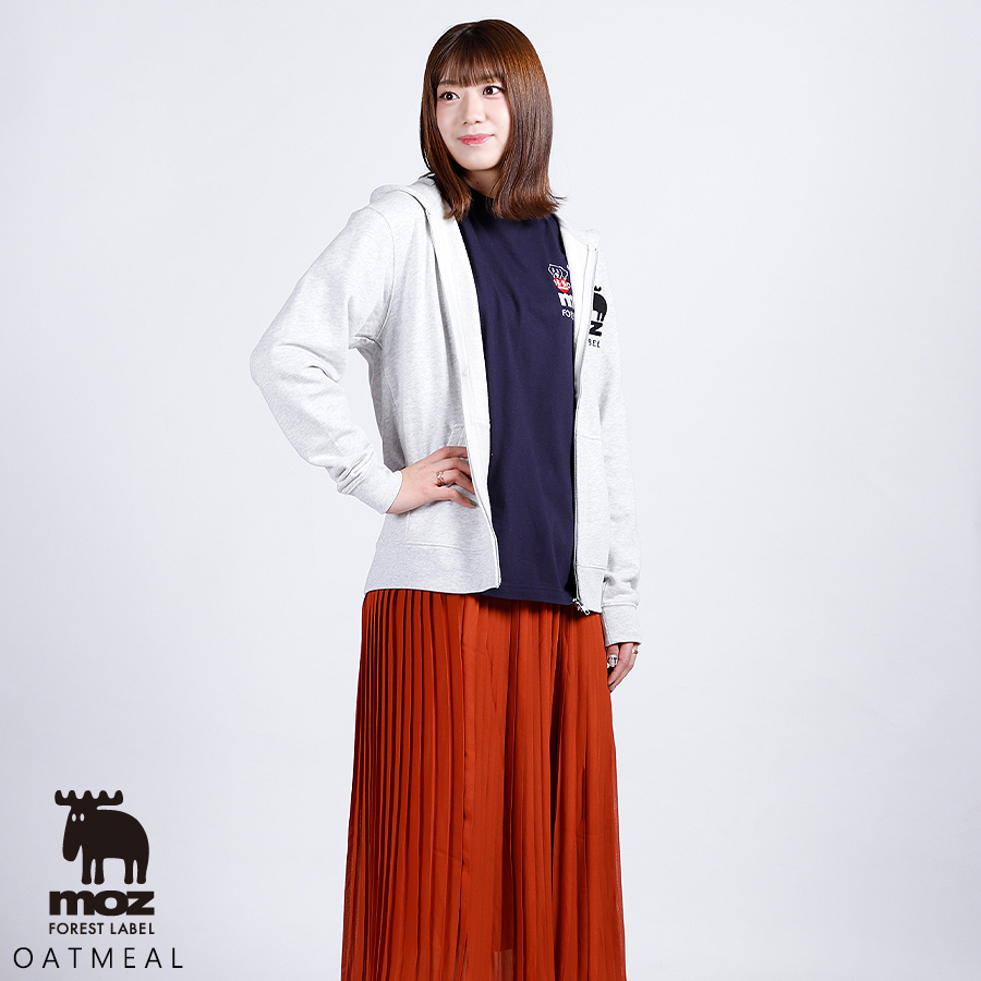 野中瑠衣×moz FOREST LABEL コラボZIPパーカー