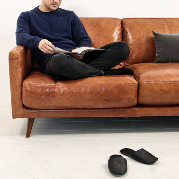 受注生産】genuine leather sofa 本革レザーソファ パーソナルチェア 1