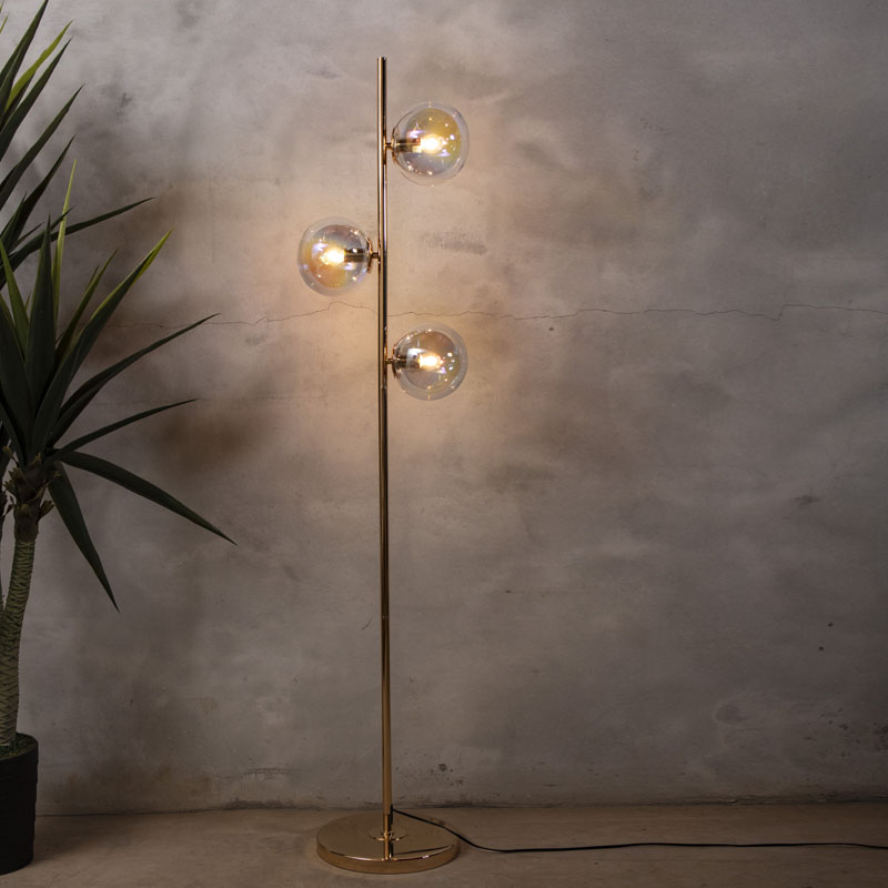 ルミエール 3灯フロアランプ 照明 ダイニング リビング 寝室 スタンド