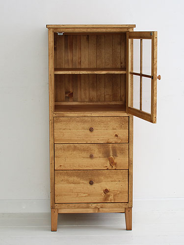 国産オーダー家具 ラスティックパイン パイン材 チェストキャビネット