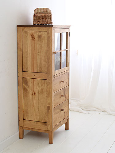 国産オーダー家具 ラスティックパイン パイン材 チェストキャビネット