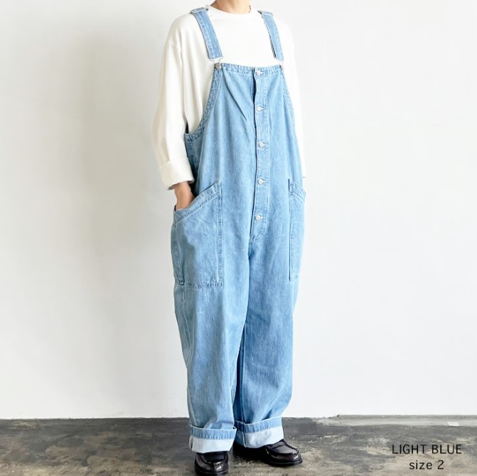 HARVESTY,ハーベスティ,USED DENIM OVERALLS,ユーズドデニム