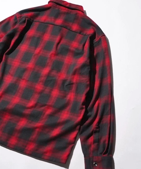 TOWNCRAFT,タウンクラフト,50S W-FLAP OPEN COLLAR SHIRTS,オンブレ