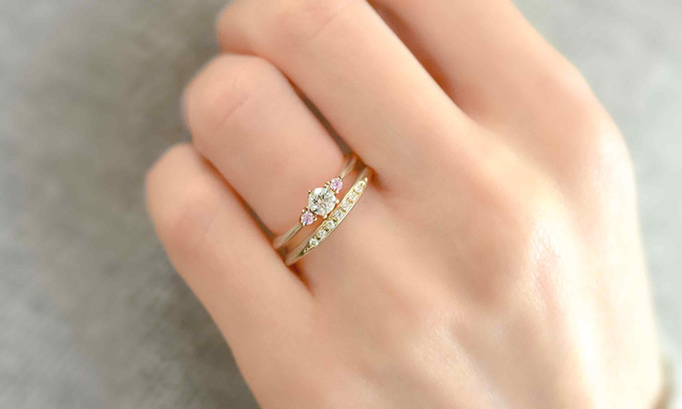 結婚指輪「恋桜」 | 結婚指輪・婚約指輪の杢目金屋