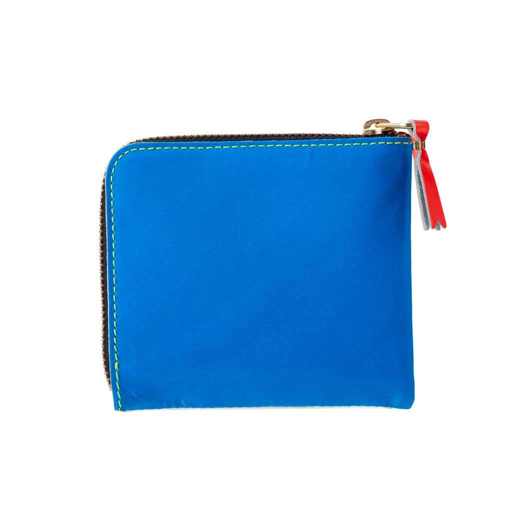 COMME des GARCONS L字型 ZIPウォレット ブルー／グリーン(ブルー