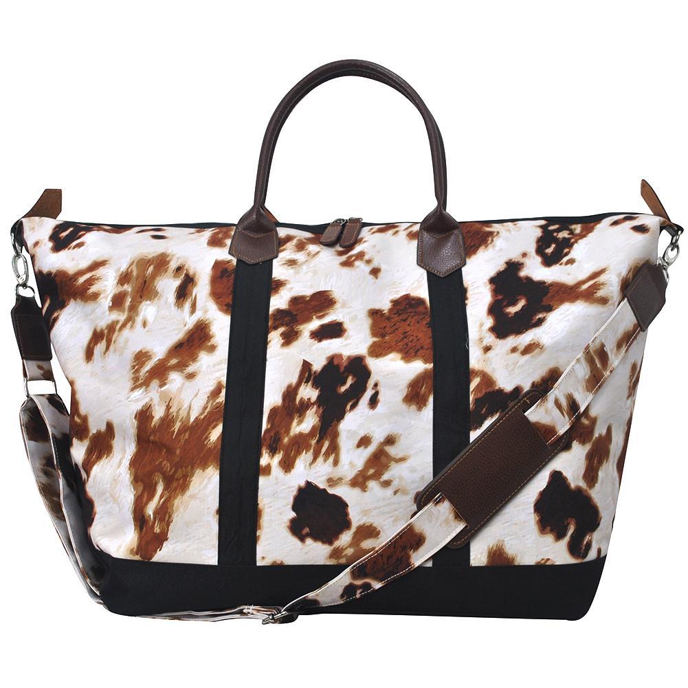 Low-Cost Wholesale Cow Print NGIL Large Weekender Bag In Bulk