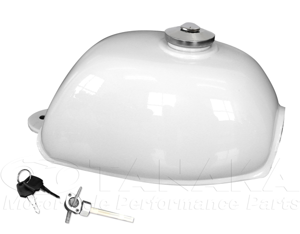 234wモンキー用 FIタイプタンク ホワイト｜ モンキーパーツはバイク