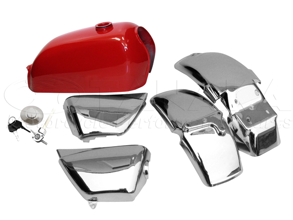 252wエイプ(APE)用 レッドタンク＆外装セット｜ モンキーパーツは