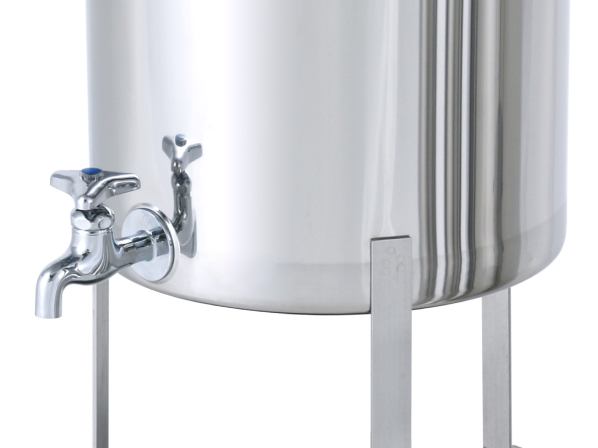 CTH-W-AIB-FL】蛇口付密閉容器 空気抜・平鋼脚付(CTH-W-AIB-FL-18