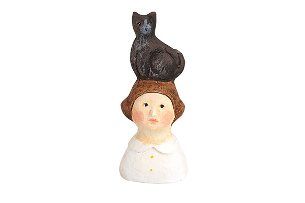 にしおゆき 陶製人形 黒猫のトルソ｜和食器の通販 monsen