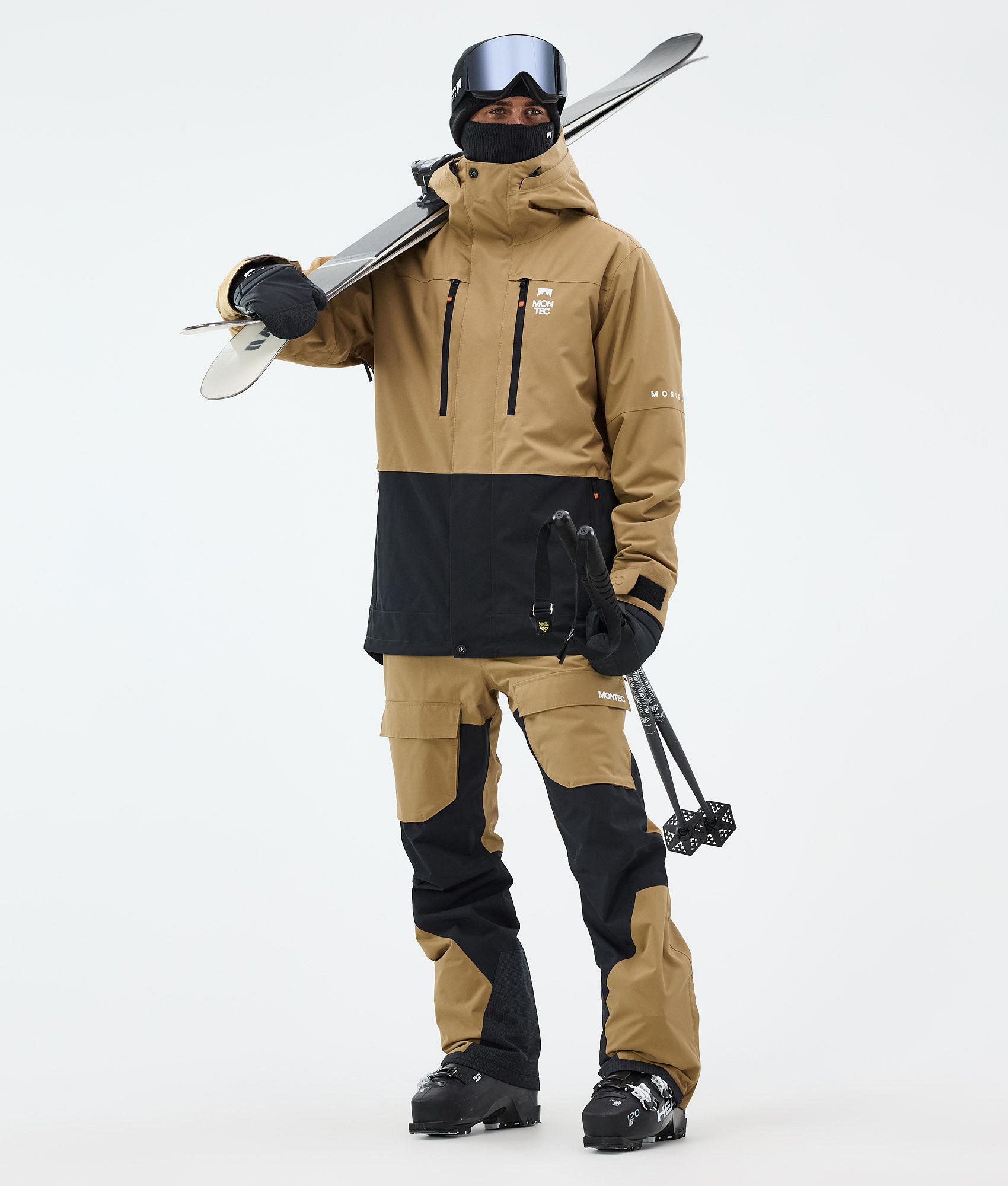 Montec Fawk Ski Jacket Men Gold/Black | Montecwear.com