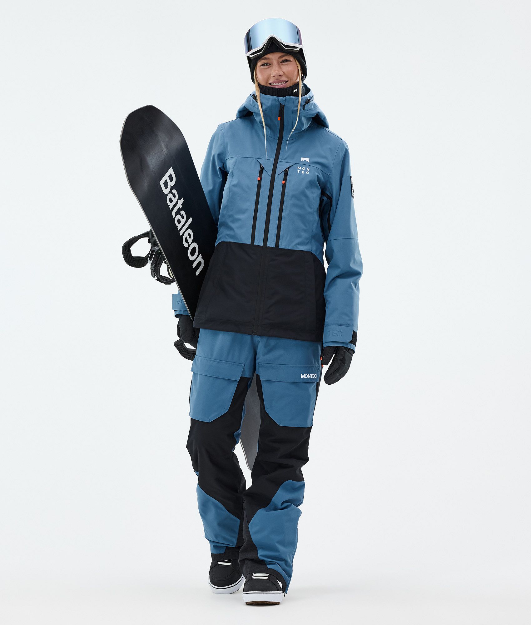 Montec Fawk W Snowboard Pants Women Blue Steel/Black | Montecwear.com
