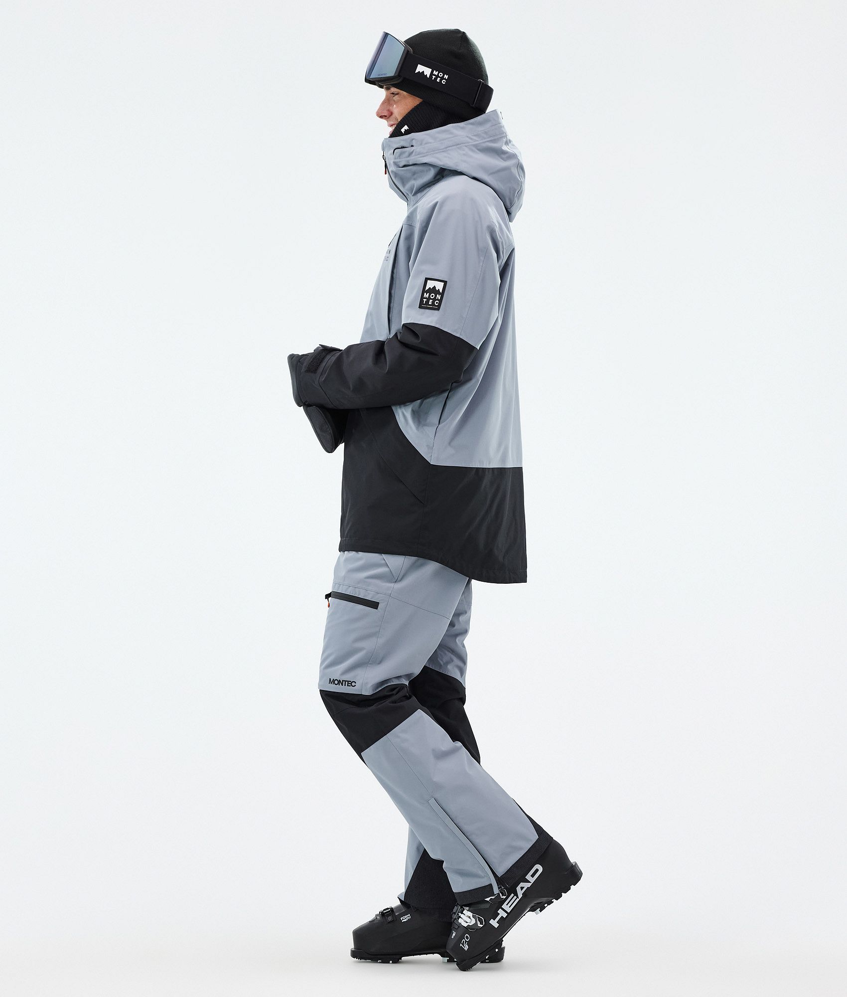 Montec Arch Ski Jacket Men Soft Blue/Black | Montecwear.com