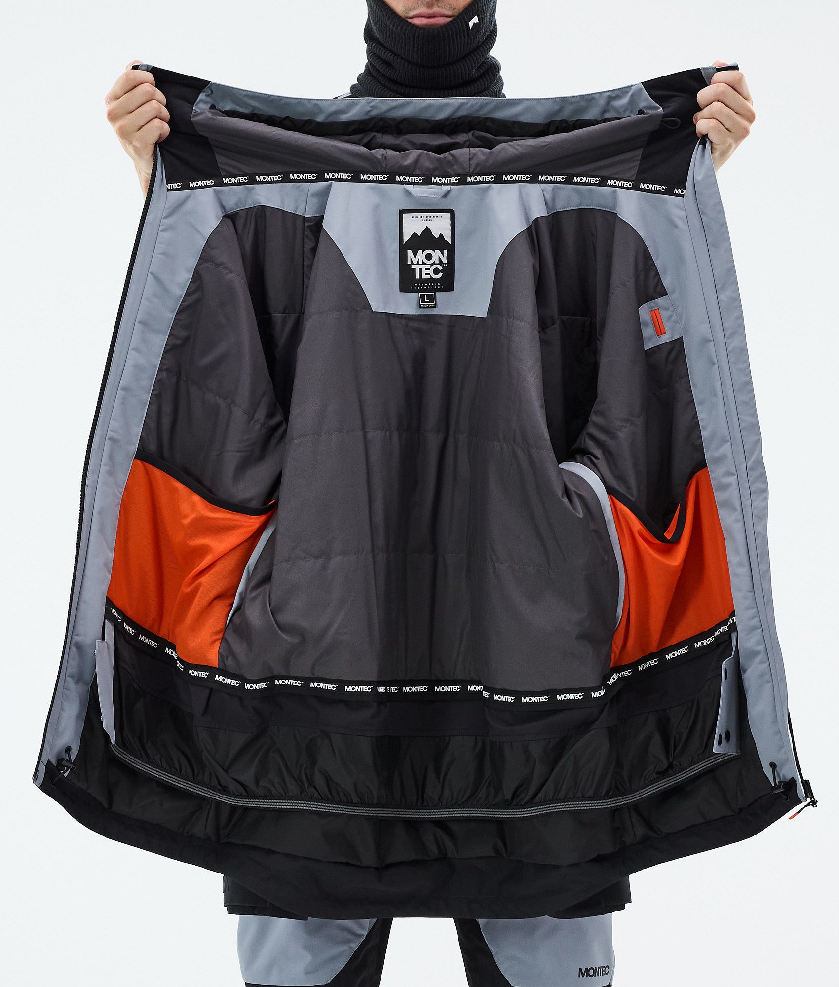 Montec Arch Ski Jacket Men Soft Blue/Black | Montecwear.com