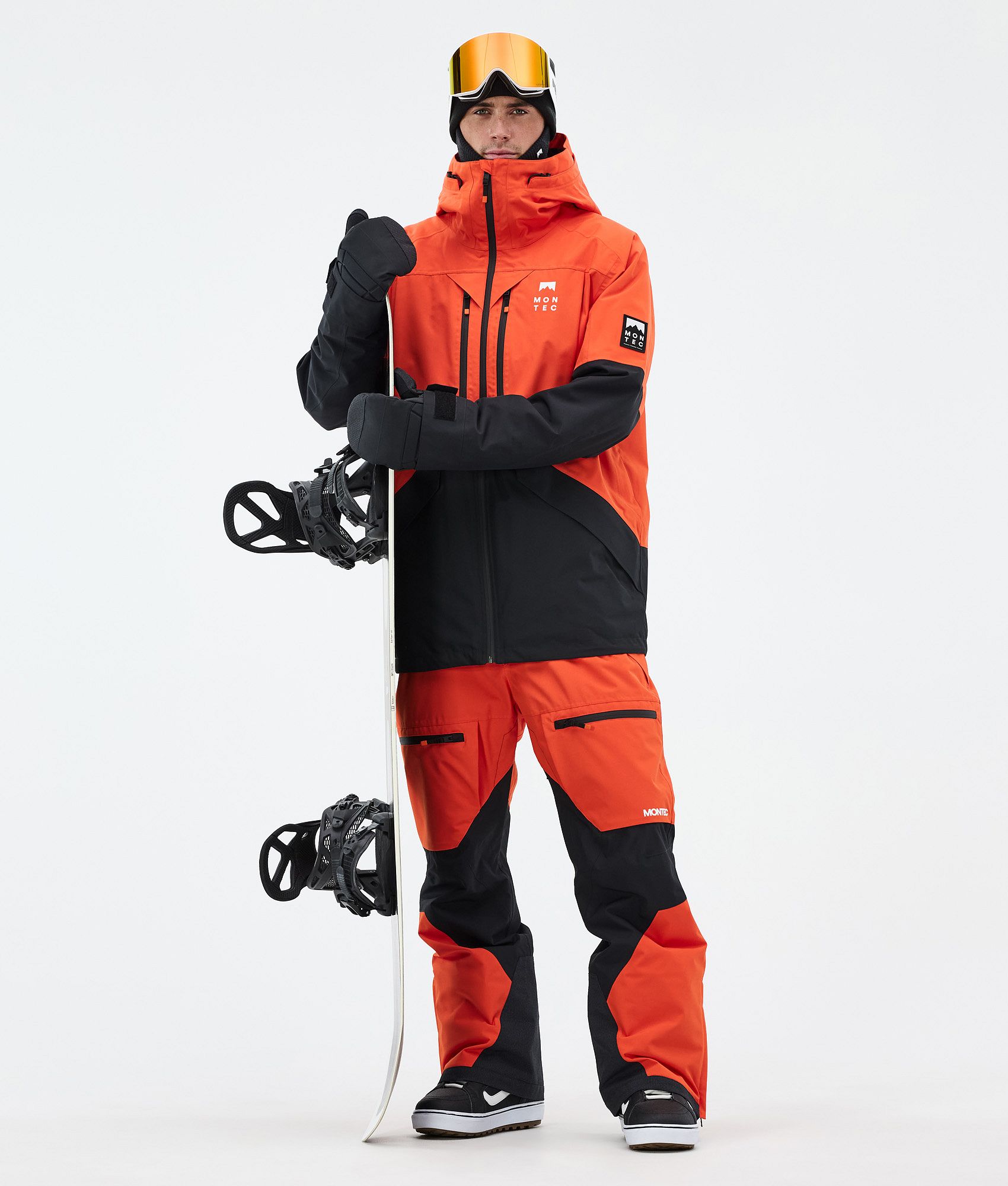 Montec Arch/Arch Snowboard Outfit Men Orange/Black | Montecwear.com