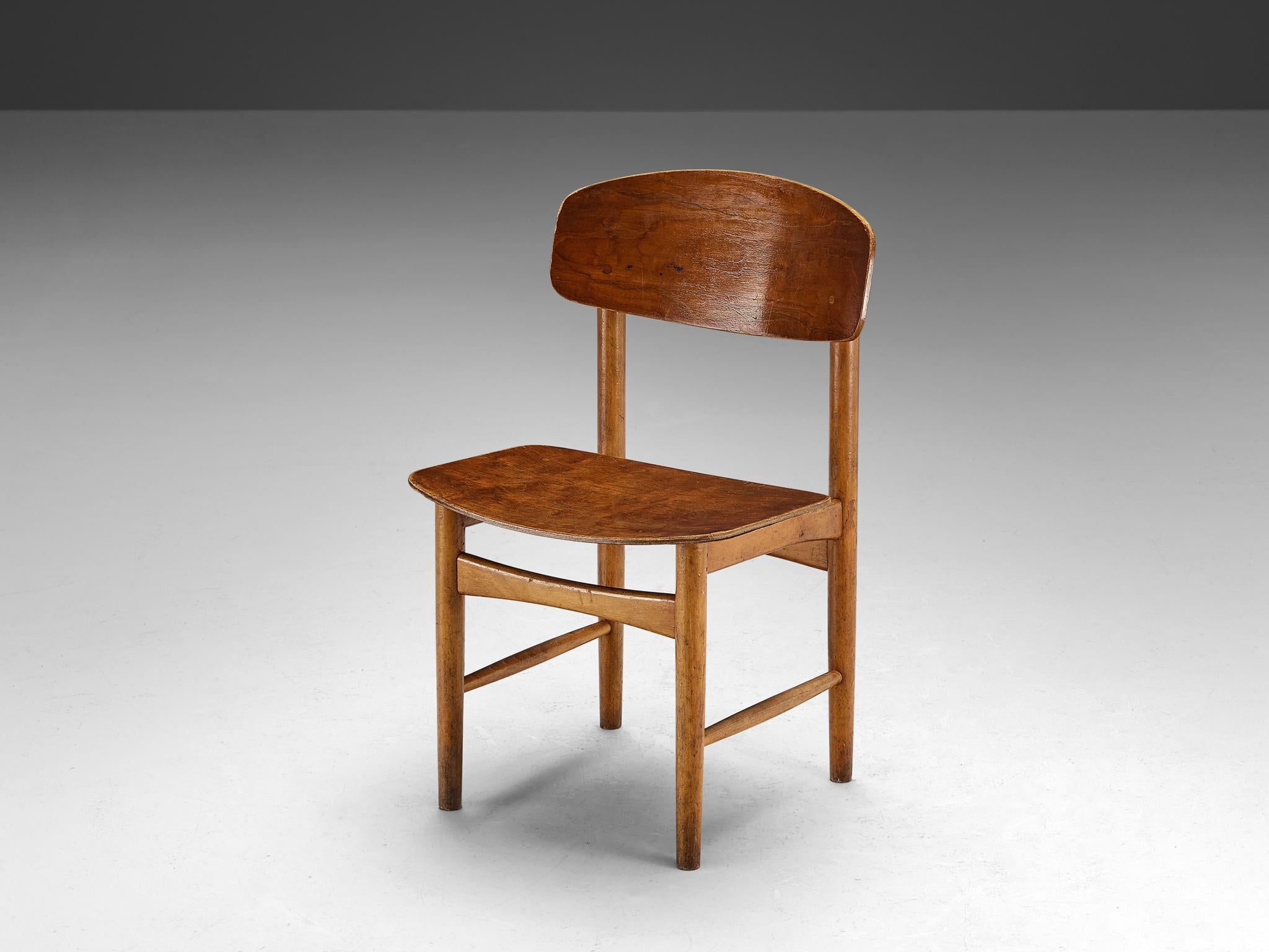 Børge Mogensen for Søborg Dining Chair in Teak