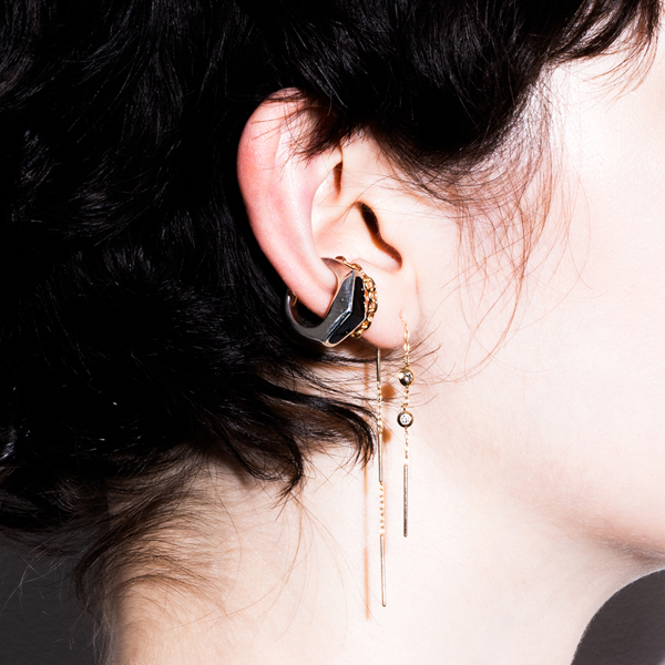 Mini SPEAR Earring, Amber