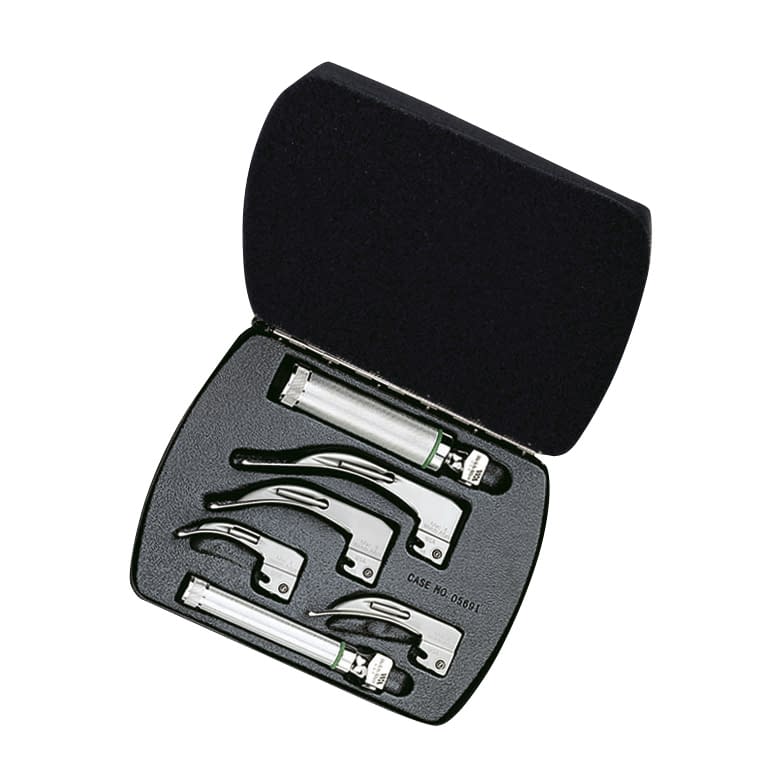 WA喉頭鏡セット(Eマッキントッシュ イングリッシュマッキントッシュ型