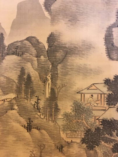 釧雲泉 観瀑之図｜古美術・掛け軸の販売・買取・鑑定-松本松栄堂