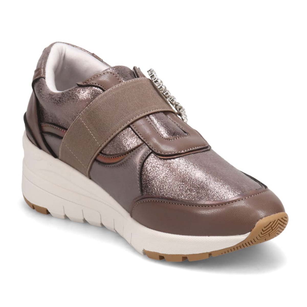 HIROKO KOSHINO FEMME ラインストーンバックル付き エレガント