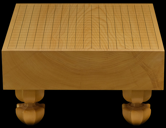 国産本榧足付碁盤 3寸6分（木裏） ga30010 | 前川榧碁盤店