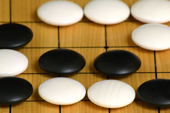 C18-3⁄天然本蛤38号・那智黒石⁄碁石⁄囲碁⁄碁笥