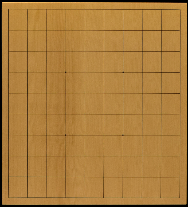 本榧足付将棋盤 4寸2分（天地柾） sa40049 | 前川榧碁盤店