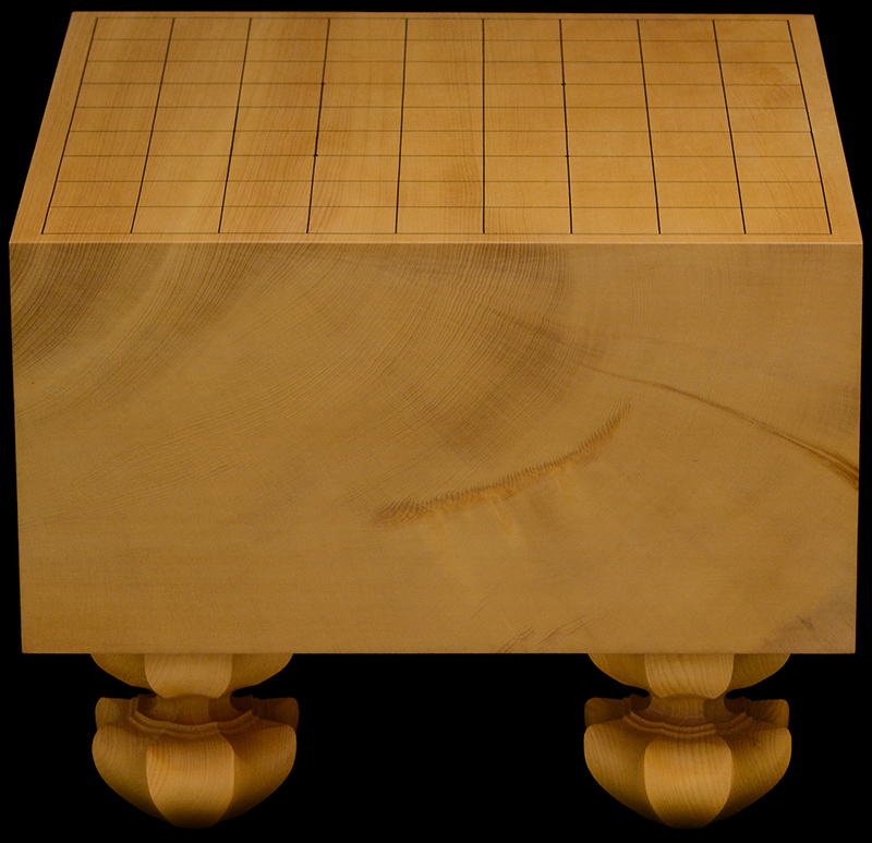 本榧足付将棋盤 5寸7分（天柾） sa50068 | 前川榧碁盤店